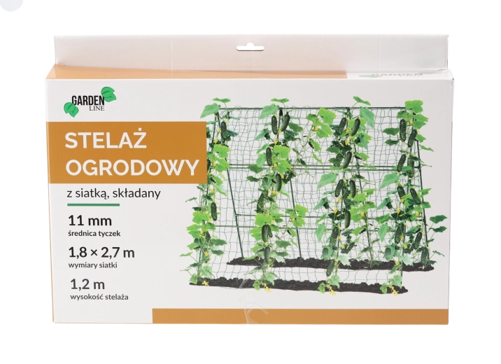 Vrtni lučni plastenik s mrežom 1,8 × 2,7 m, visina 120 cm
