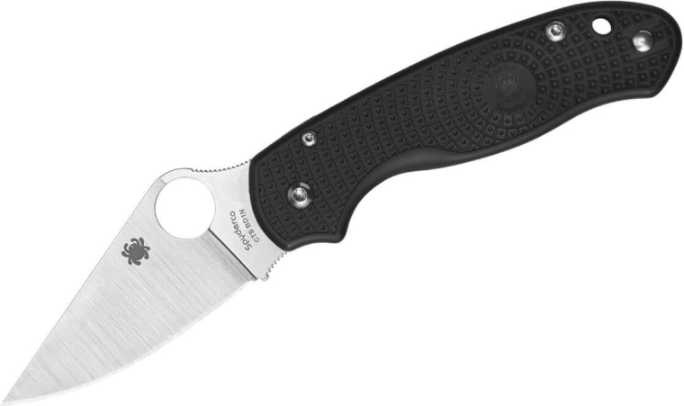 Spyderco Para 3 Lightweight crni džepni nož 7,4 cm s oštricom Leaf Shape, FRN drška