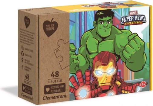 Puzzle Play For Future MARVEL Super Hero Adventures 3×48 dijelova