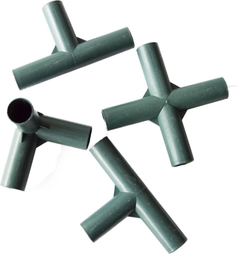 Set plastičnih spojnica za plastenik, 28 dijelova, zelena