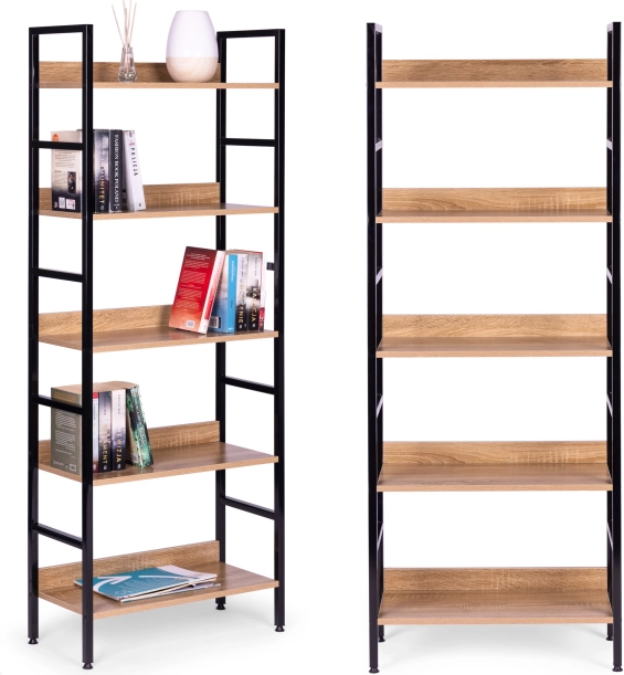 Moderna knjižnica s 5 polica