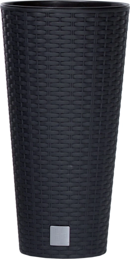 Lončanica Prosperplast Rato Tubus s uloškom, antracit, 20 × 38 cm
