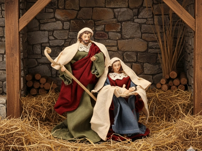 Božićna figurica Sveta obitelj 25,4 cm