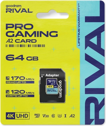 Goodram RIVAL microSD kartica 64 GB UHS-I V30 U3 A2