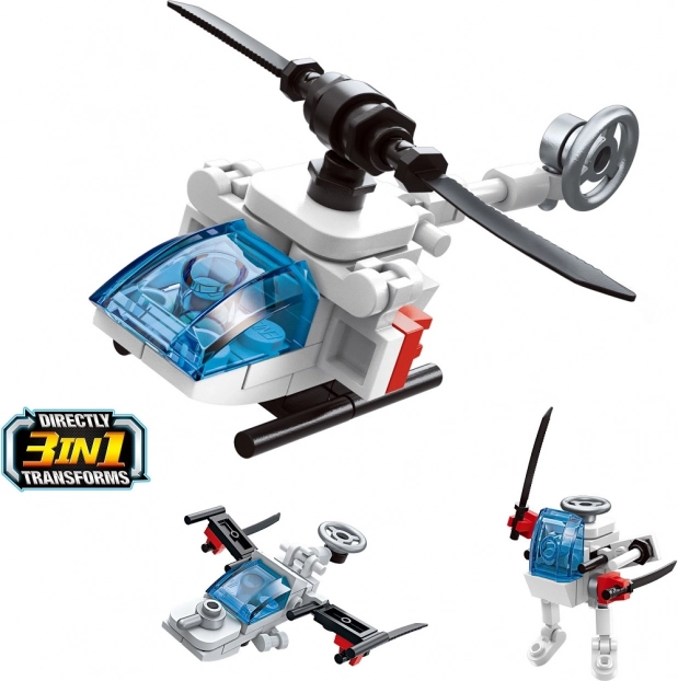 Qman Trans 3u1 Helikopter Konstruktorski Set