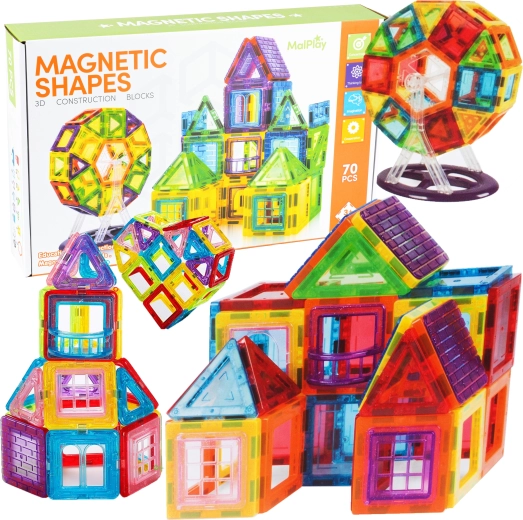 Magnetična 3D građevna set – 70 dijelova