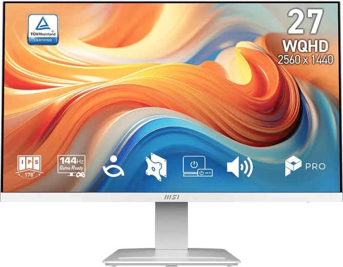 MSI PRO monitor 27" MP273QW – WQHD, 144 Hz, bijeli
