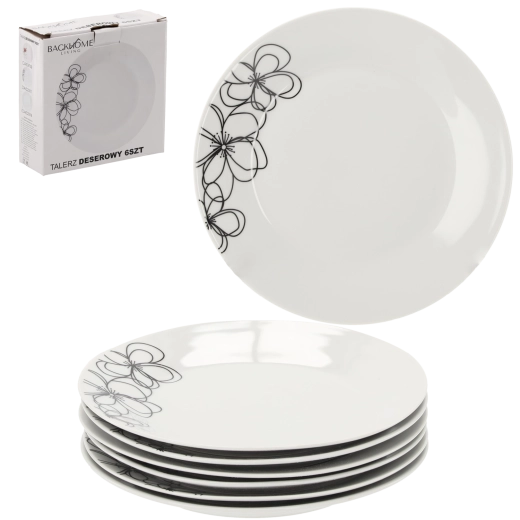 Set desertnih tanjura Carbo 19 cm od kaljenog stakla, 6 kom