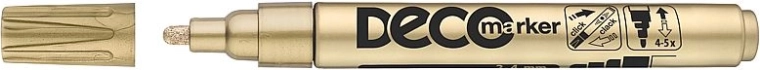 Marker ICO Deco zlatni 2–4 mm