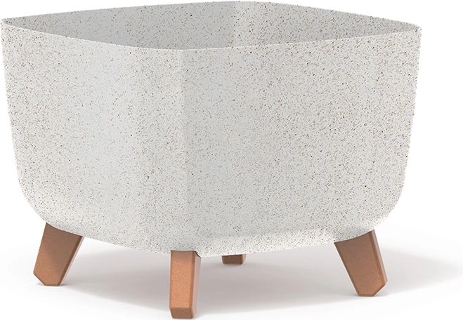 Žardinijera Gracia Square Eco Wood 29 × 29 × 22 cm – bijela