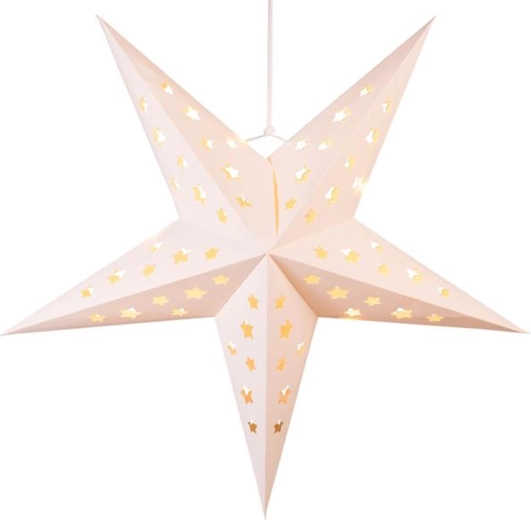 Papirnata božićna zvijezda s 4 LED, 60 cm
