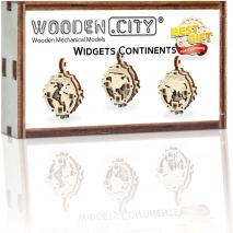 Drvene 3D puzzle - Kontinenti