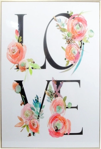 Slika LOVE 40 × 60 cm u okviru