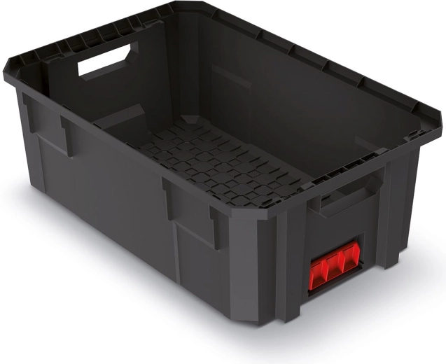 Modularni transportni box X-Block Pro, 544 × 362 × 200 mm, crni