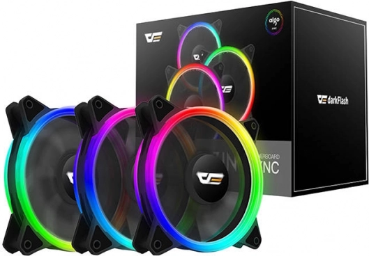 Set ARGB računalnih ventilatora Darkflash DR12 Pro 3-u-1