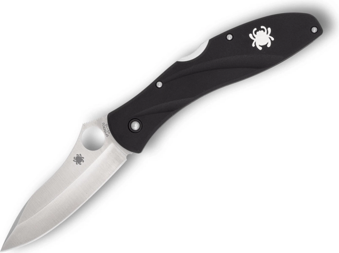 Spyderco Centofante 3 preklopni džepni nož 7,9 cm, satin, crni FRN