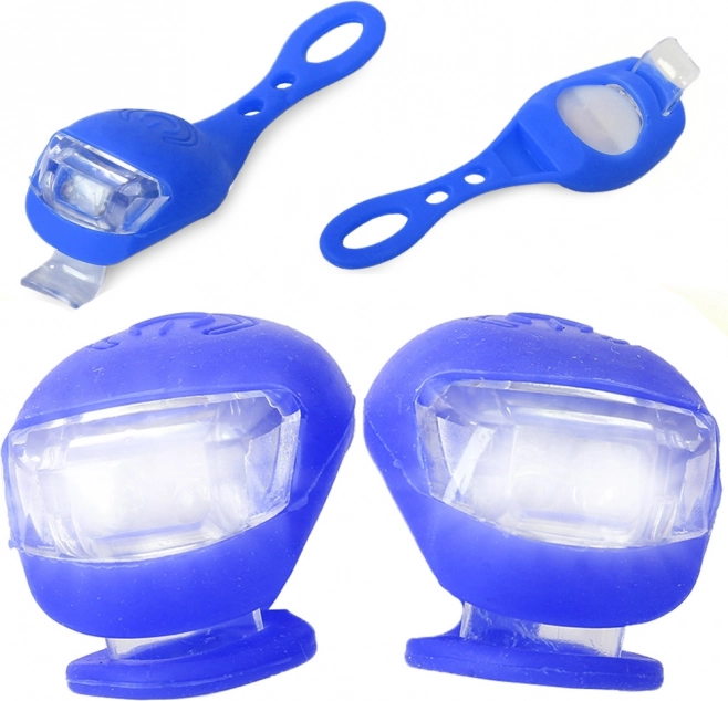 Silikonska LED svjetla za bicikl, vodootporna, 2 kom