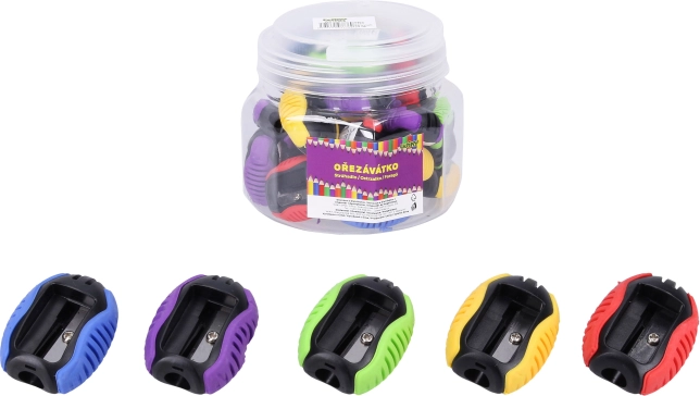 Šiljilo za olovku, jednootvorno, 3,3 × 2 × 4 cm, mix boja