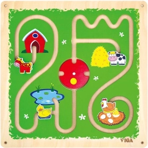 Drveni zidni labirint - životinje