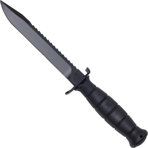 Glock FM81 survival nož sa zupčastim hrptom, 16,5 cm, crni, plastična futrola