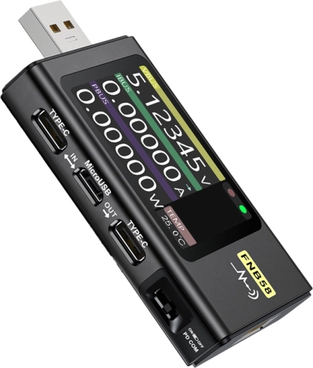 Fnirsi FNB58 tester USB priključaka crni