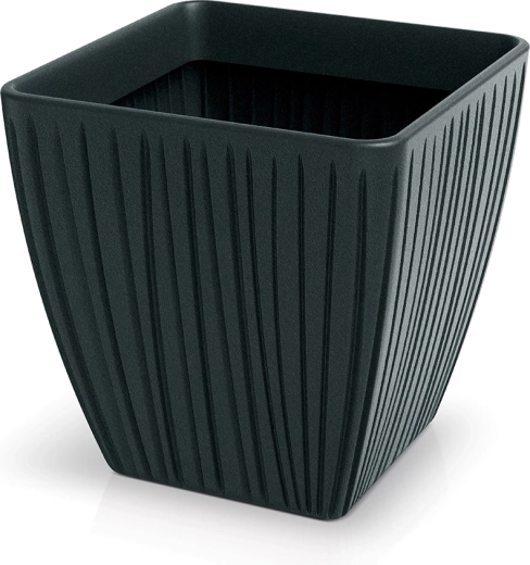 Žardinijera Fero Square 40 cm tamnosiva