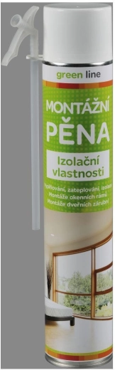 Montažna pjena 750 ml s cjevčicom GREEN LINE
