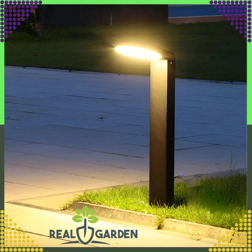 Vrtni LED stup 60 cm 18 W – moderna vanjska samostojeća lampa, okrugla