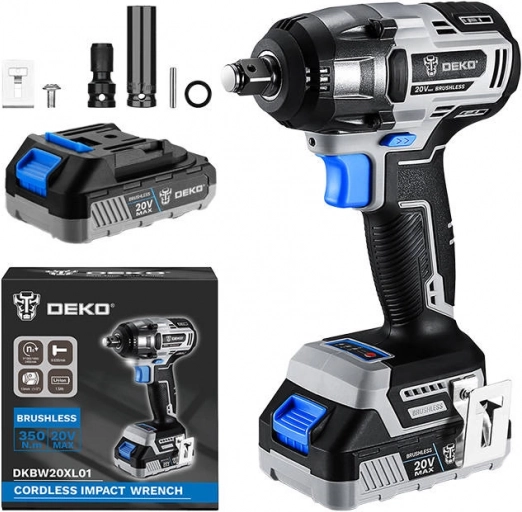 Bežični udarni ključ Deko Tools s 20V baterijom