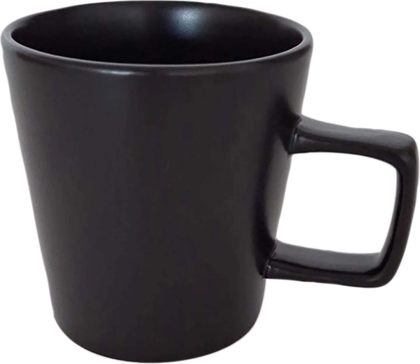 Keramička šalica Kitchisimo, mat crna, 350 ml