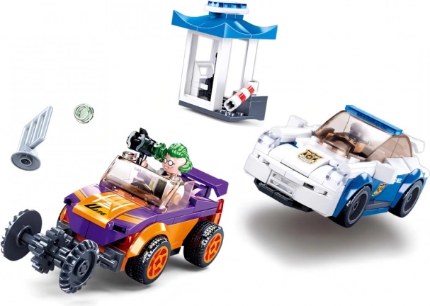 Konstruktorski set Policijska potjera s navijaćim autom