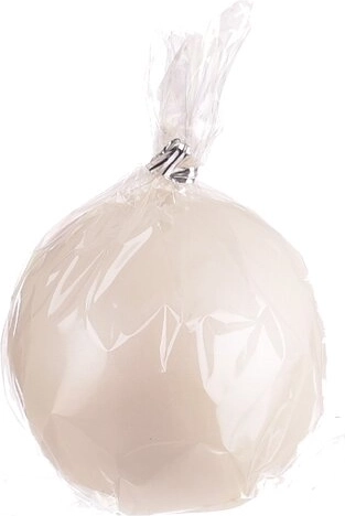Svijeća kugla sjajna ružičasto zlato 8 cm