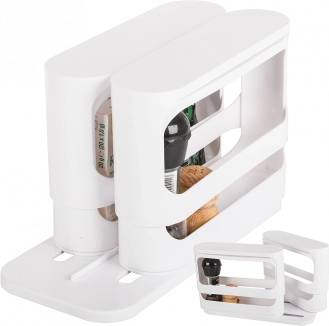 Bijeli plastični kuhinjski organizator za začine