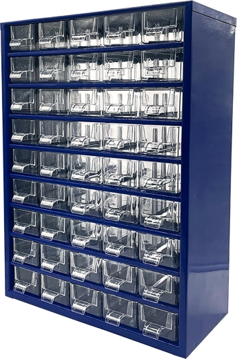 Metalna ormarić s 45 malih ladica 30,5 × 46 × 15,5 cm