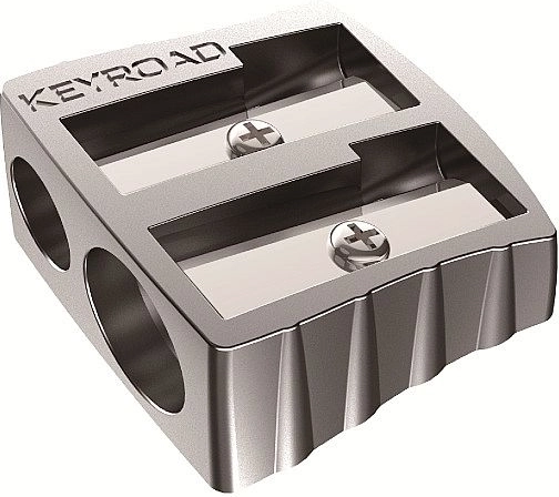 Keyroad metalno dvostruko šiljilo srebrno