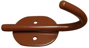 Vješalica Mono Mini 40 × 80 mm, smeđa, čelična