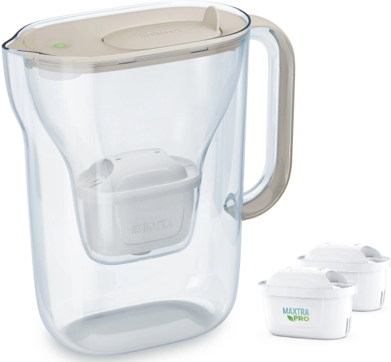Filtarska vrča Style Essential 2,4 l, pješčana + 2 filtarske uloške