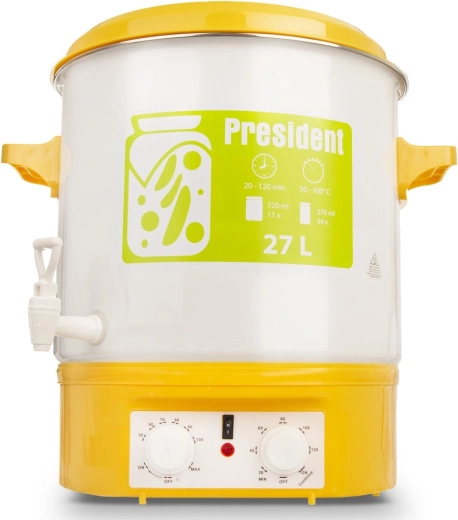 President električni lonac za pasterizaciju 27 l s slavinom