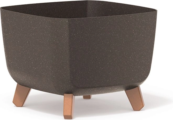 Žardinijera Gracia Square Eco Wood 29 × 29 × 22 cm – kava
