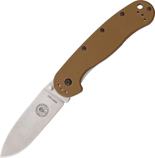 Esee Avispa Coyote Brown džepni outdoor nož 8,9 cm, stonewash, smeđi, FRN