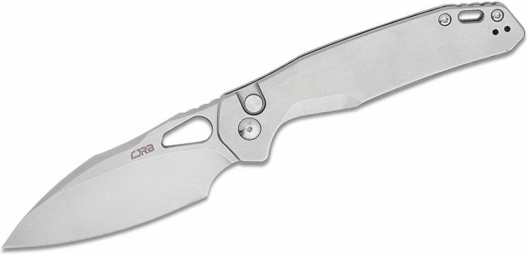 Preklopni džepni nož CJRB Frack 9,9 cm, stonewash, potpuno metalni