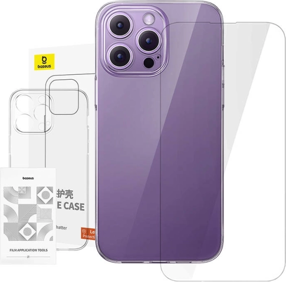 Prozirna maskica i kaljeno staklo za iPhone 14 Pro Max