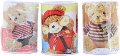 Metalna kasica za djecu, mix motiva