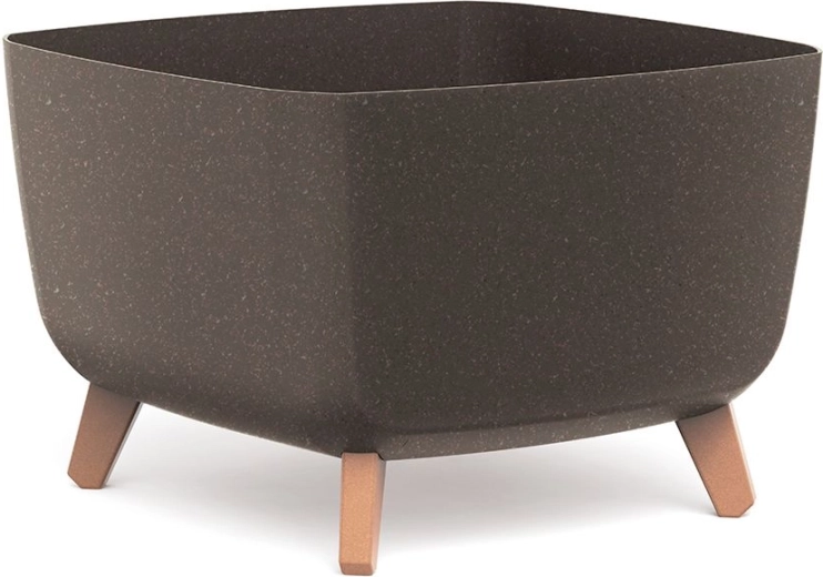 Žardinijera Gracia Square Eco Wood 39 × 39 cm kava