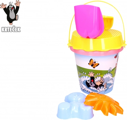 Pješčani set Krtko 1,5 L ružičasta