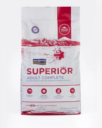 Granule za velike odrasle pse s lososom i krumpirom 12 kg FISH4DOGS Superior