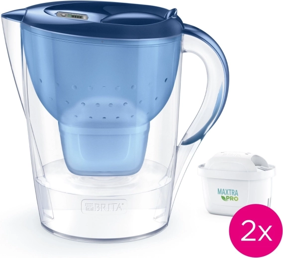 Filtarska bokalna vrča 3,5 l Marella XL + 2 filtera MAXTRA PRO Pure Performance, plava