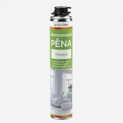 Niskoekspanzijska pištoljska montažna pjena GREEN LINE 750 ml