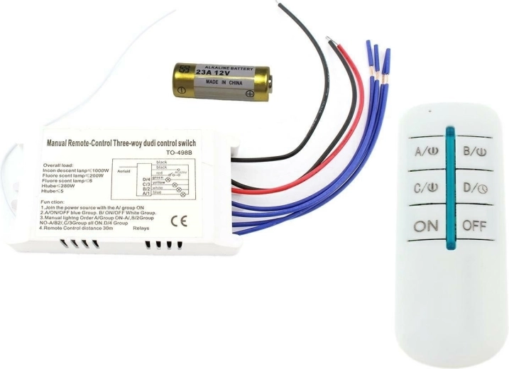 AG132B UKLJUČENO/ISKLJUČENO UKLJUČENO/ISKLJUČENO 230V 4 KANALA
