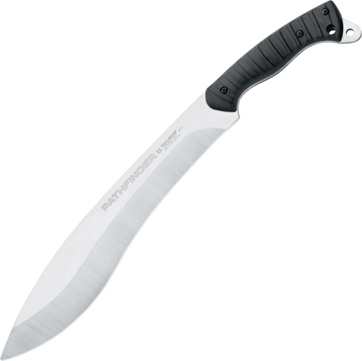 Nož za prirodu FOX KNIVES Pathfinder 35 cm, crni, FRN + guma, kožno futrola